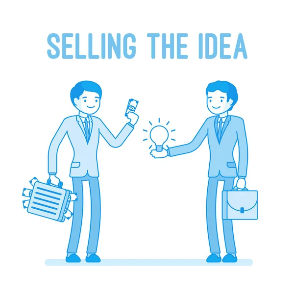 Verkauf der Idee — Stockvektor