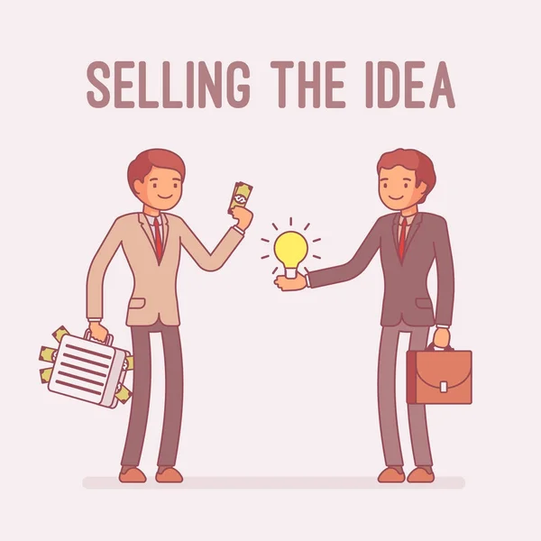 Vender la idea — Vector de stock