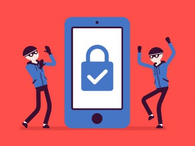 Güvenilir koruma altında Smartphone