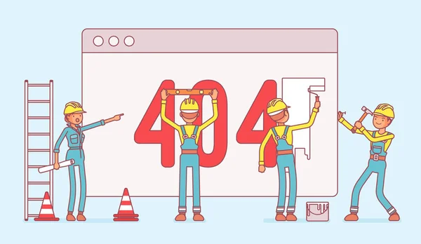 A 404-es kód alatt oldal — Stock Vector