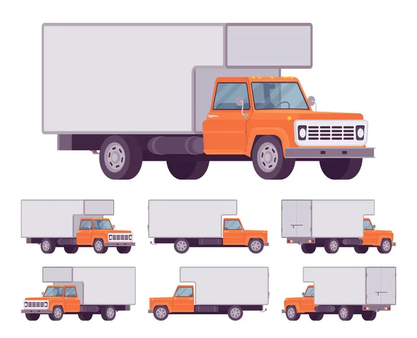 Апельсиновый грузовик — стоковый вектор