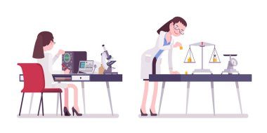 Kadın bilim adamı ölçme