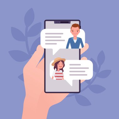 Mobil sohbet, sohbet iletişimi için akıllı telefon uygulaması