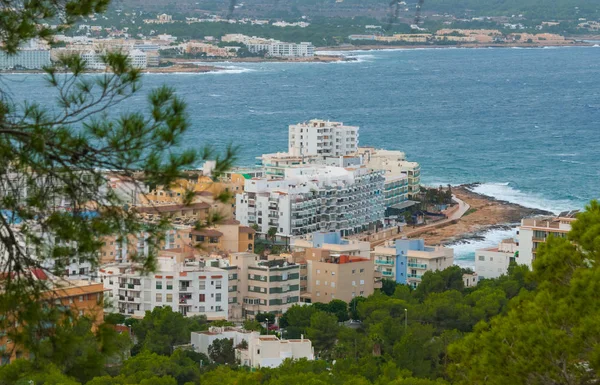 Wspaniałe widoki od strony wzgórza w pobliżu w St Antoni de Portmany Majorka, Ibiza, Hiszpania. — Zdjęcie stockowe