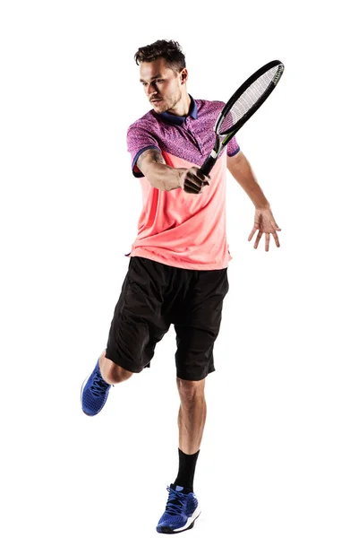 Jeune homme jouant au tennis — Photo