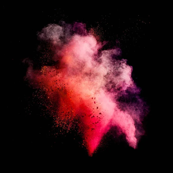 Freeze motion of colored dust explosion — Stock Photo, Image