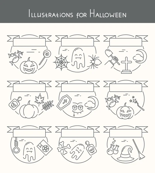 Ábra a halloween — Stock Vector