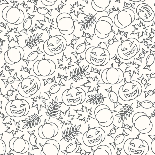 Halloween-Muster mit Kürbissen — kostenloses Stockfoto