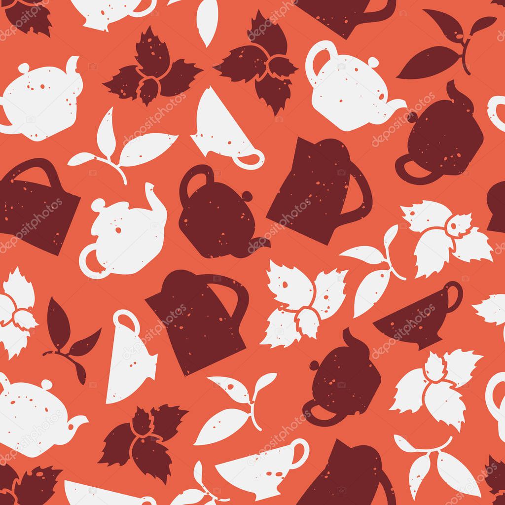 Pattern with tea