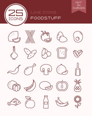 Satır simgeler gıda