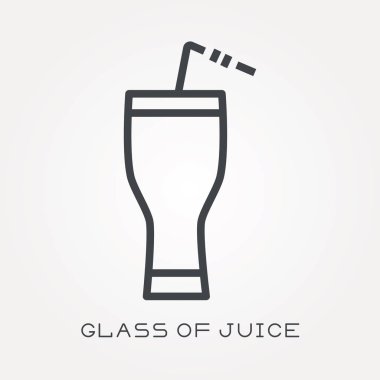 Satırı simgesi cam suyu