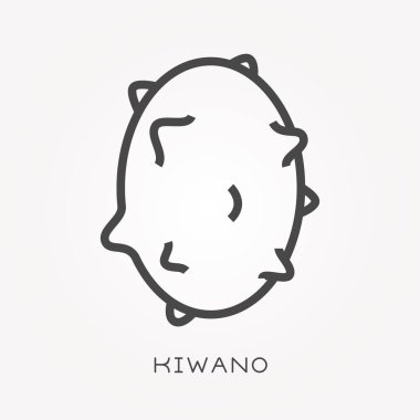 Bir satır simgesi kiwano