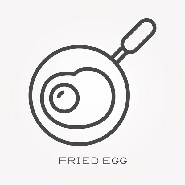 Жареное Яйцо — стоковый вектор