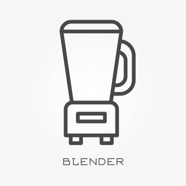 Bir satır simgesi blender