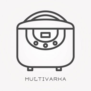Bir satır simgesi multivarka