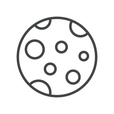 Çizgi ikonu kurabiyesi. Çizginin kalınlığını değiştirebilme yeteneğiyle..