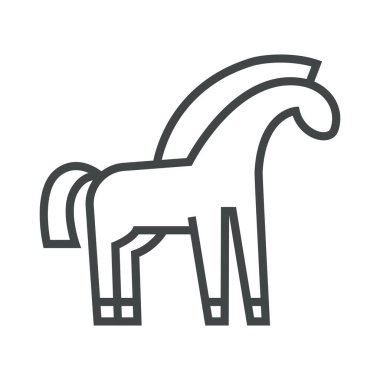 Line icon mountain sheep