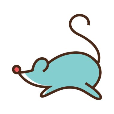 Color icon mouse in jump