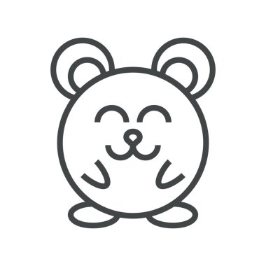 Satır simgesi komik fare