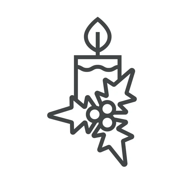 Рождественская свеча — стоковый вектор