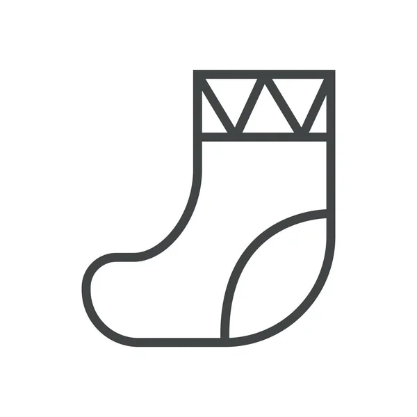 Line icon sock. Simple vector illustration with ability to change. — ストックベクタ
