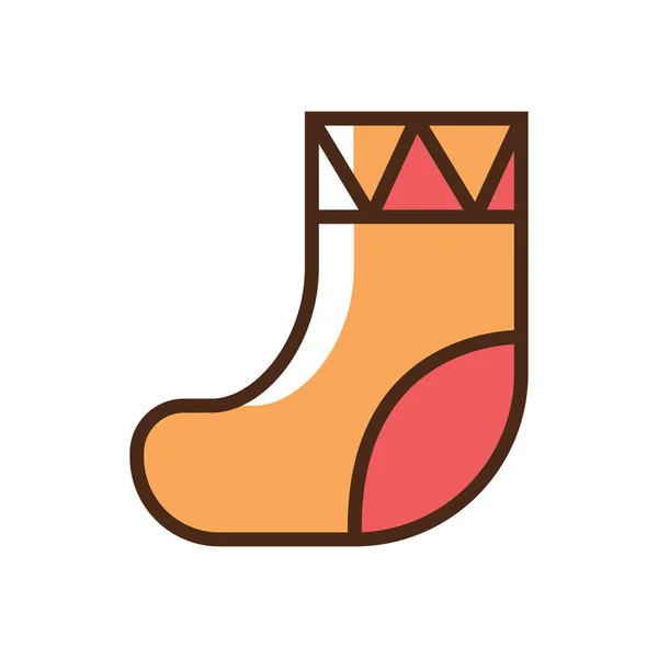 Color icon sock. Simple vector illustration with ability to change. — ストックベクタ