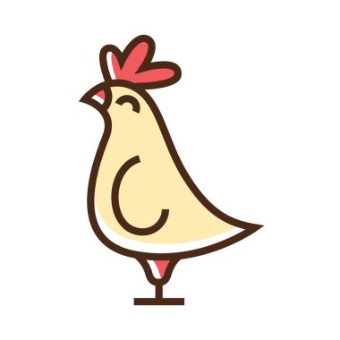 Renk simgesi siki. Değiştirme yeteneği olan basit vektör illüstrasyonu.