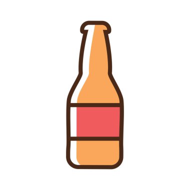 Renkli ikon birası. Değiştirme yeteneği olan basit vektör illüstrasyonu.