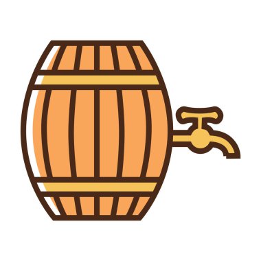 Alkolün renk simgesi fıçısı