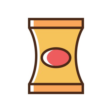 Renk simgesi parçaları. Değiştirme yeteneği olan basit vektör illüstrasyonu.