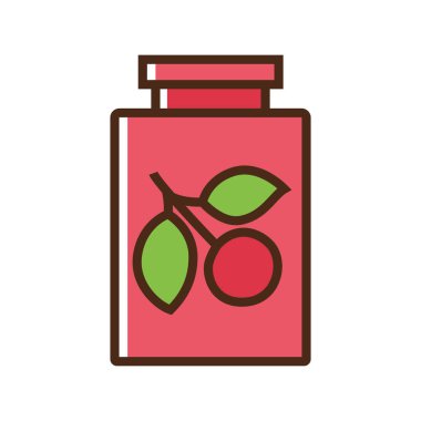 Renk simgesi reçeli. Değiştirme yeteneği olan basit vektör illüstrasyonu.