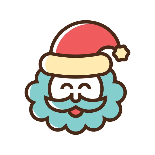 Icono de color Santa Claus — Archivo Imágenes Vectoriales