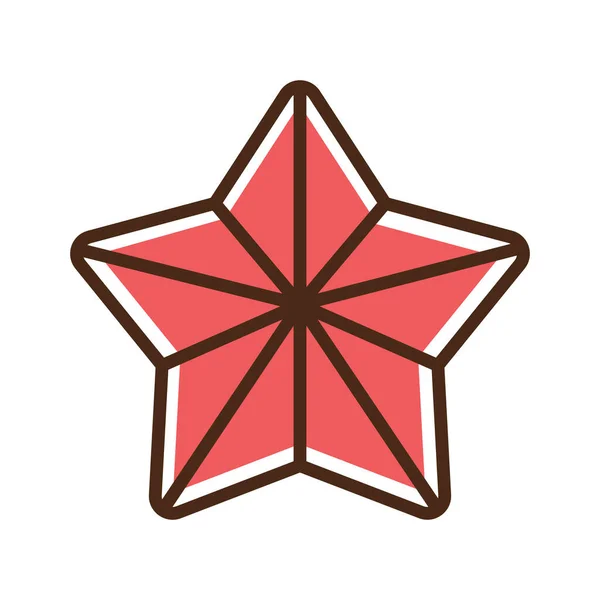 Color icono juguete estrella — Vector de stock