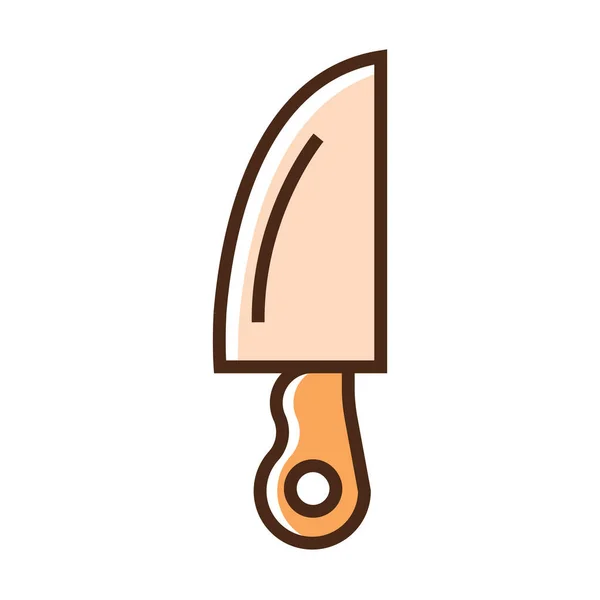 Couteau icône couleur. Illustration vectorielle simple avec possibilité de changer . — Image vectorielle