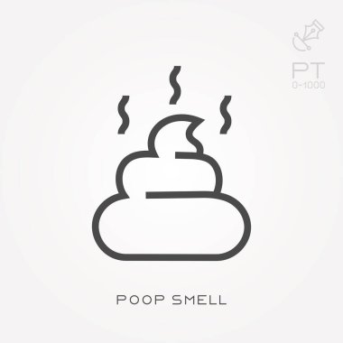 Satır simgesi kaka kokusu