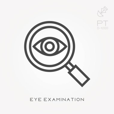 Satır simgesi göz incelemesi