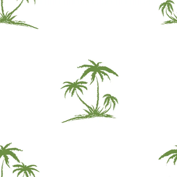 El çizimi pürüzsüz desen. Basit, pürüzsüz palmiye ağacı deseni. Kumaş, duvar kağıdı veya hediye paketi için mükemmel
