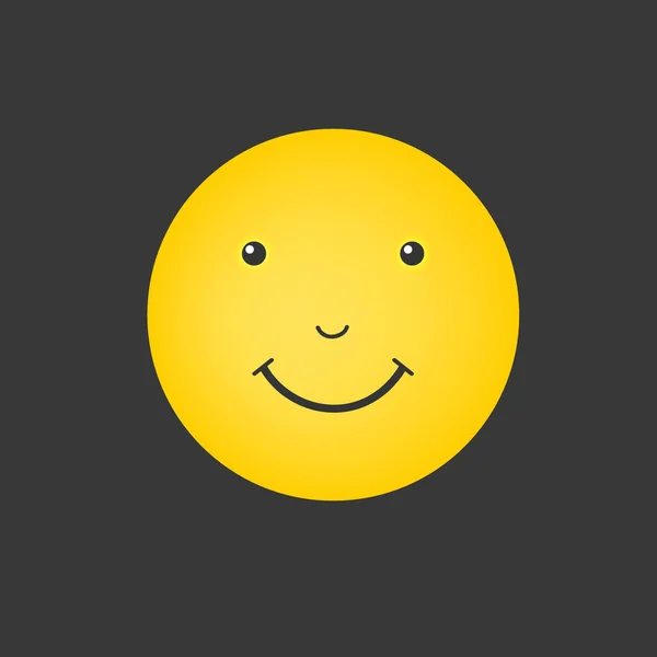 Smiley. Vector happy face. Vector illustration. Smiley icon. Emoticon icon. — Stock Vector