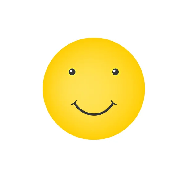 Smiley. Vektor glückliches Gesicht. Vektorillustration. Smiley-Symbol. Emoticon-Symbol. — Stockvektor