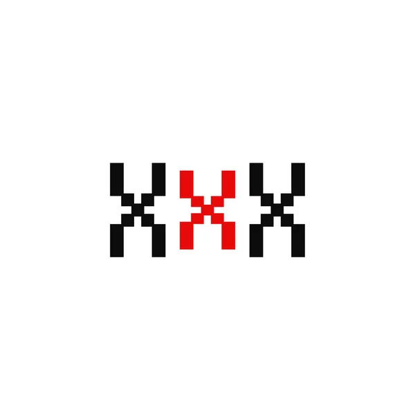 Vector illustration of a xxx icon. XXX, designed on white background, sign, logo, symbol, graphic. — 스톡 벡터