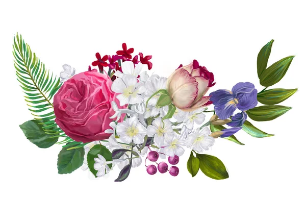 Εξωτικά floral σύνθεση — Φωτογραφία Αρχείου