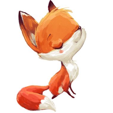 Şirin suluboya fox