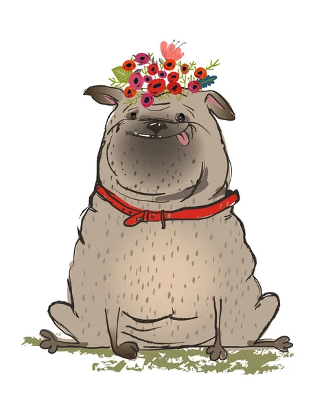 Cute karikatür köpek