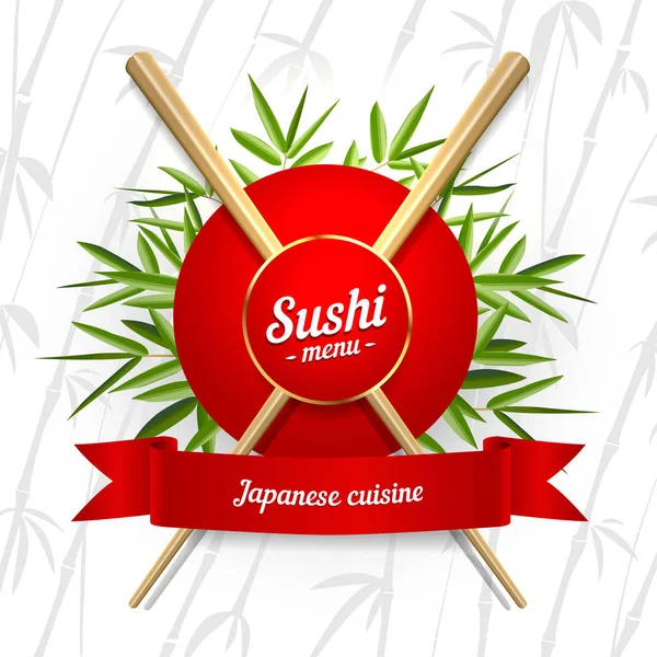 Icono de cubierta de menú de sushi sobre fondo blanco. Ilustración del clip vectorial — Vector de stock