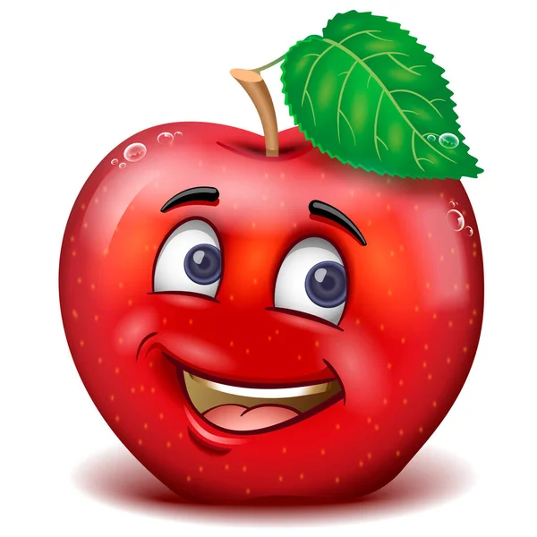 Cartoon Mascot Tomato Smiling Vector Isolated — Stock Vector
