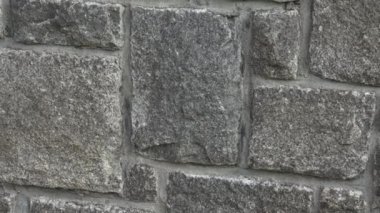 Ortaçağ taş duvar. Bir duvar duvar. Taş duvar doku arka plan