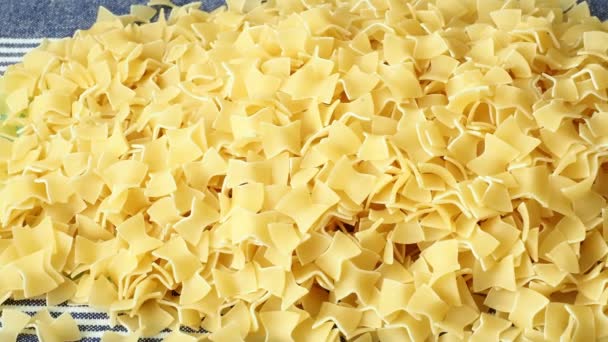 Pasta Secca All Uovo Dieta Sana — Video Stock