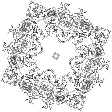 kitap antistress tarzı resim boyama