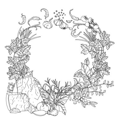 boyama kitabı için İtalyan mutfağı