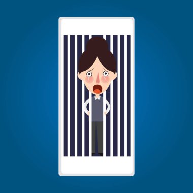 Çünkü hapse telefon içinde sıkışıp mobil mesaj etkinliği